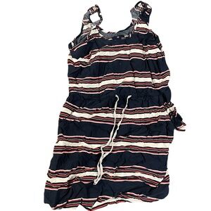 GAP Navy and Red Striped Dress
